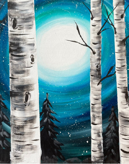 July 20 | Moonlit Birches