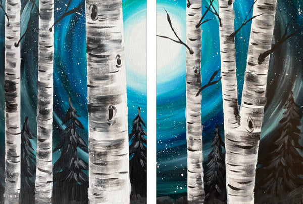July 20 | Moonlit Birches